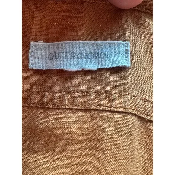 Outerknown Retrograde Linen Jumpsuit Womens Size S Minimalist Capsule Boho - Picture 8 of 9